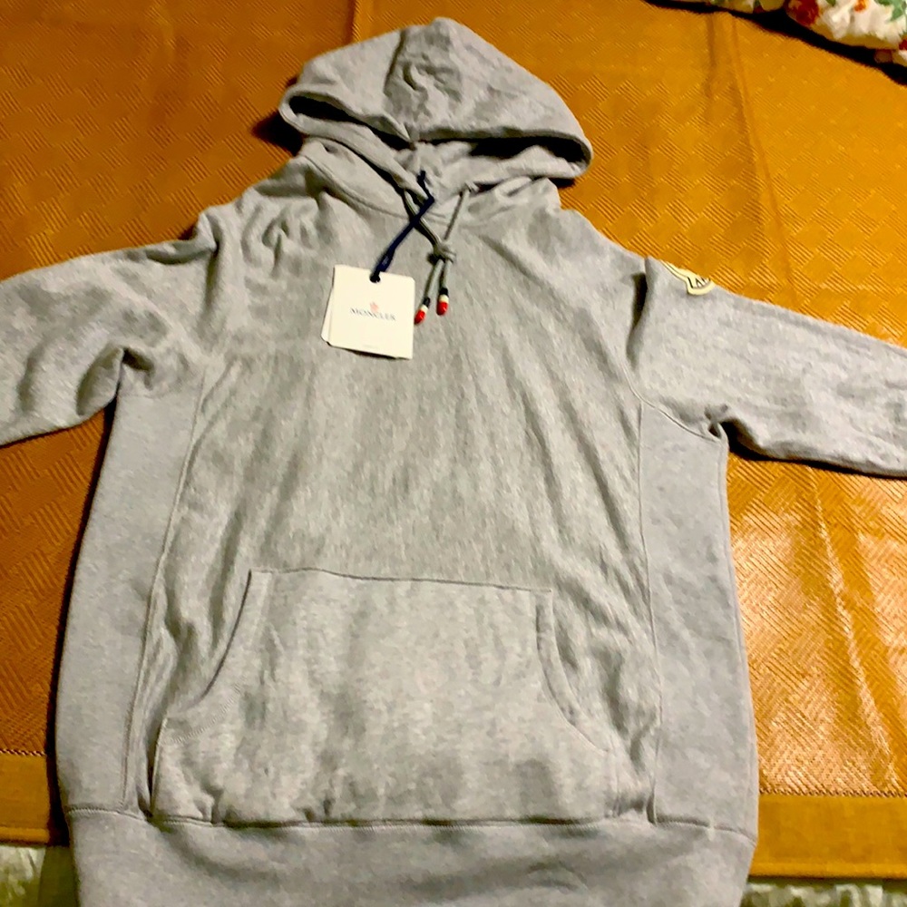 Moncler Men’s Awake Logo Hooded Sweatshirt Size M